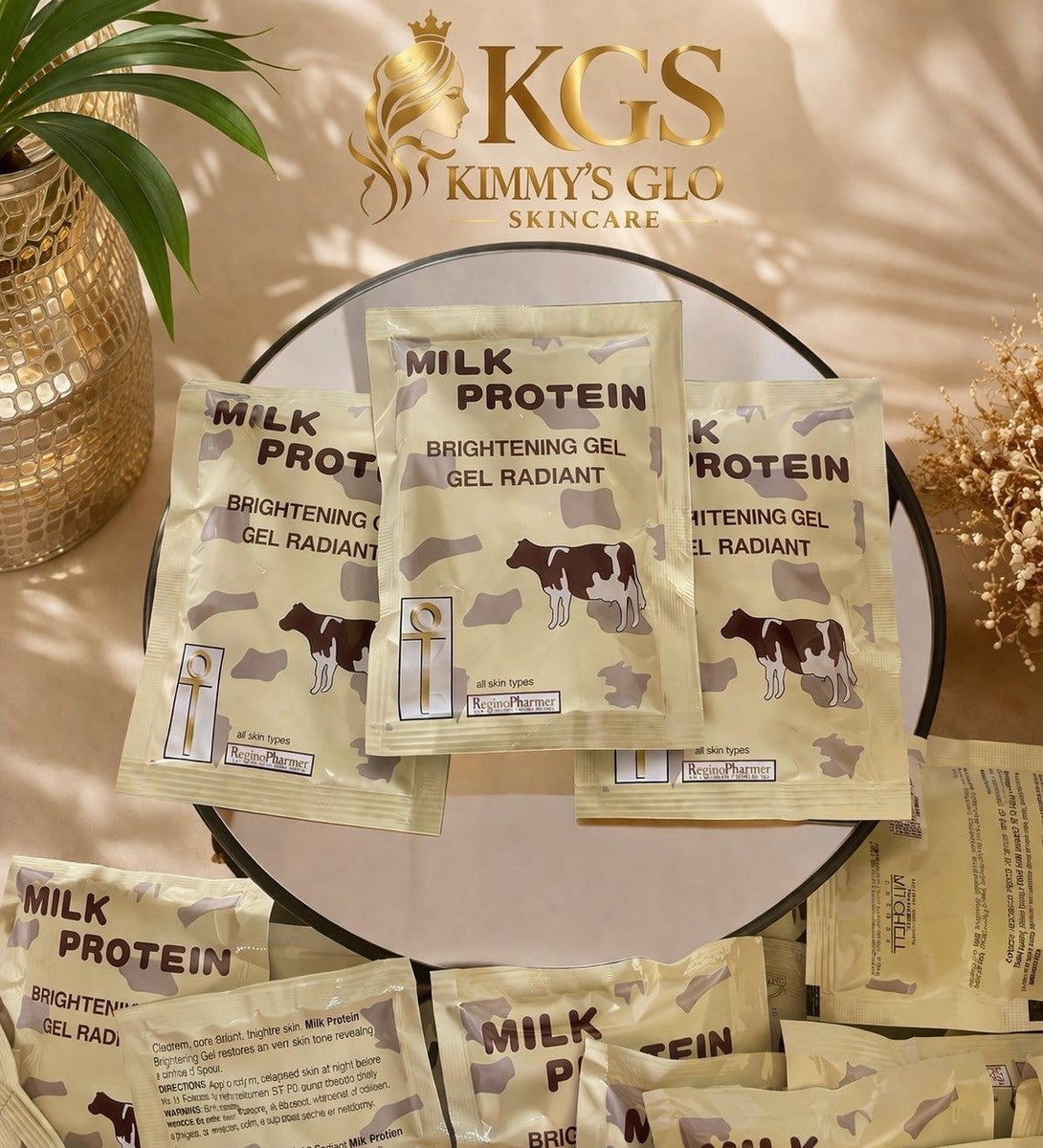 MILK PROTEIN BRIGHTENING GEL