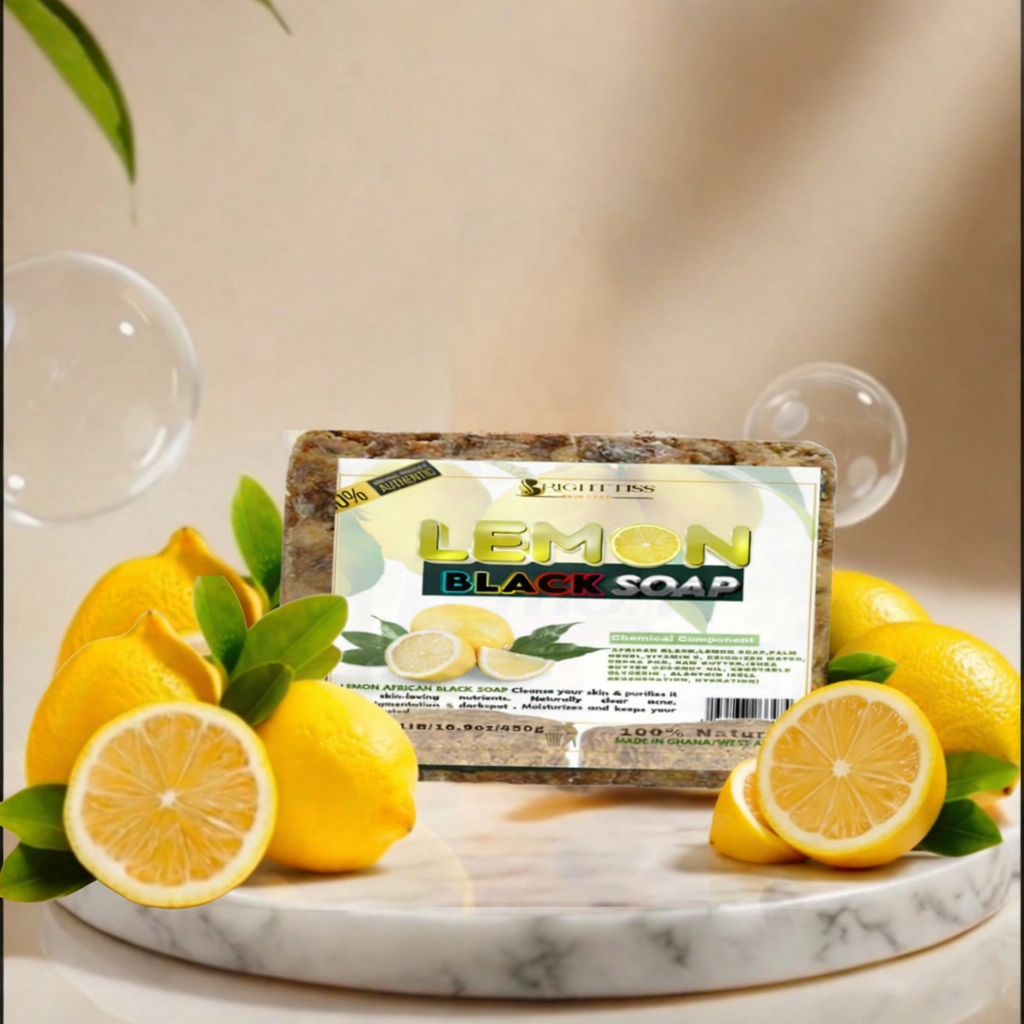 LEMON AFRICAN BLACK SOAP