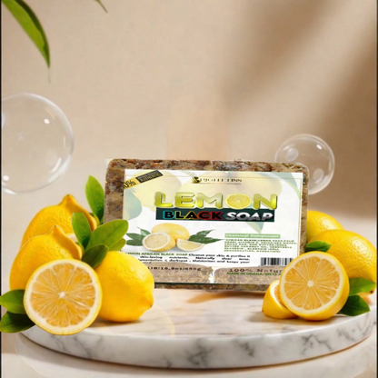 LEMON AFRICAN BLACK SOAP