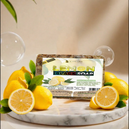LEMON AFRICAN BLACK SOAP