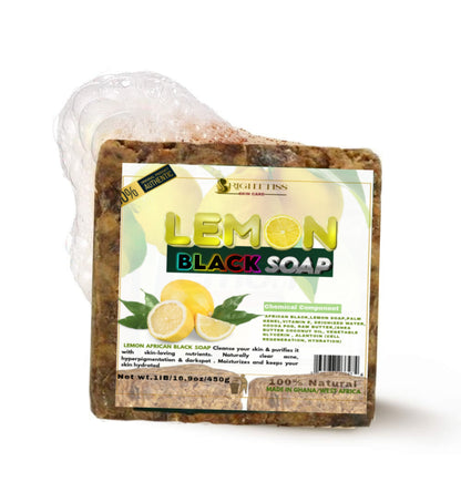 LEMON AFRICAN BLACK SOAP